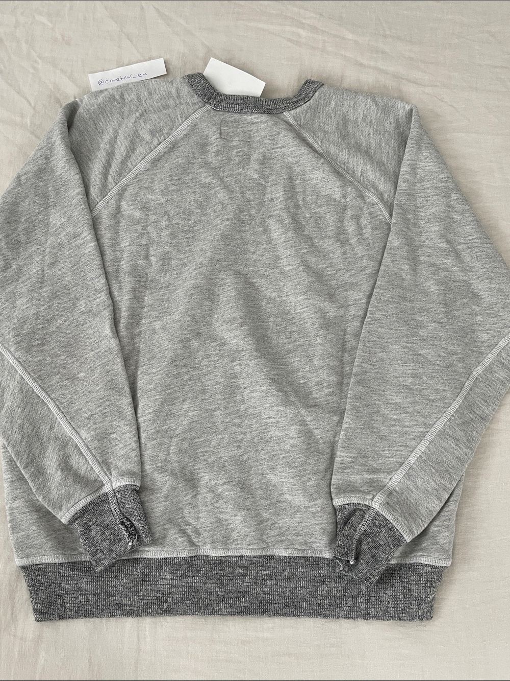 NWT The Great. College Sweatshirt with Rider Graphic Soft Heather Grey. Size 1. - Picture 5 of 9